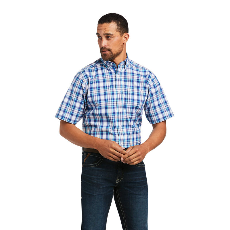 Ariat Hemden Herren - Pro Series Gregorio Fitted Blau/Weiß ( WENBH-6351 )